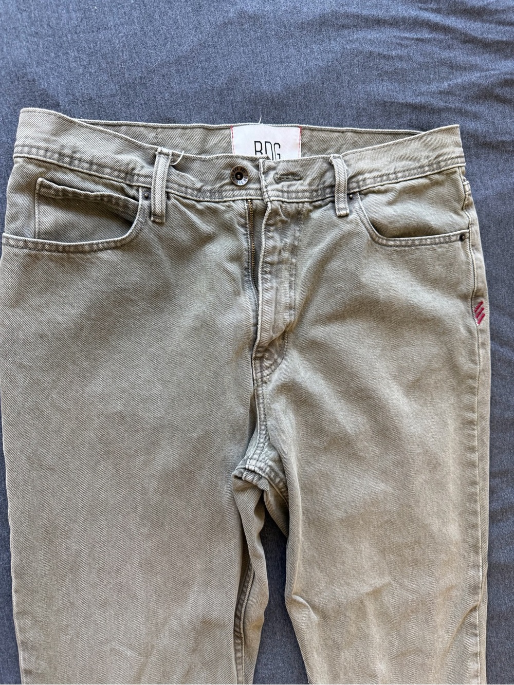 BDG Slim Straight Jeans in Olive